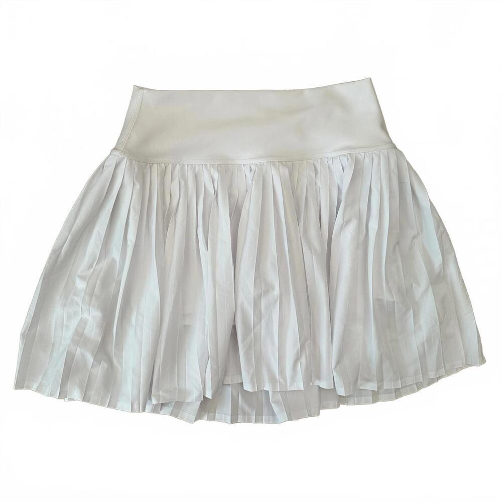 NWOT ALO Grand Slam Tennis Lined Skirt/Skort White Size L $98 - Picture 2 of 8